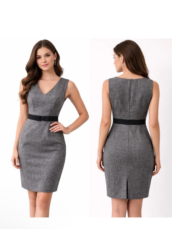 Banana Republic Dresses & Skirts - Banana Republic Gray Sheath
Midi Dress Size 4P